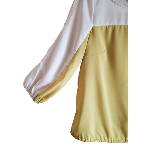 A’reve Women's S Top Chartruese Beige Drawstring Waist Lightweight Bust 36" - Picture 4 of 8